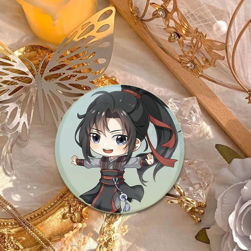 Эмалированные штифты Mo Dao Zu Shi аниме-броши Lan Zhan Wei Ying Wangji Wuxian Мультяшные аксессуары