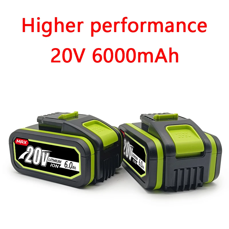 

High-Capacity 20V 6000mAh Lithium Rechargeable Battery Is Used To Replace Battery Wx176 WX178 WX386 WX678 For WX Electric Tools.