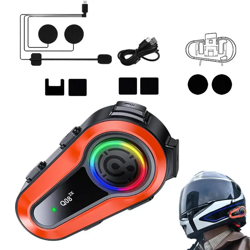 

Motorcycle Wireless Headset Bikes Intercom Wireless Handsfree Calling Auto 5.0 Helmets Headset During Riding Of Bikes Stereo Kit