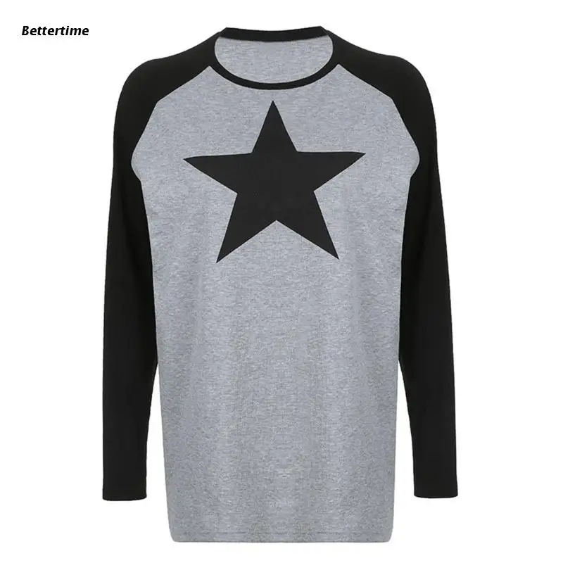 

Женский топ с длинным рукавом и круглым вырезом