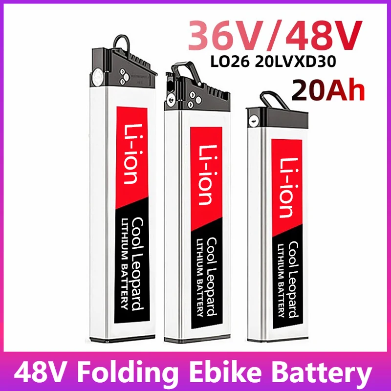 

New Silver Fish E-bike 36V 10Ah 12Ah 14Ah Lithium Ion Battery Pack Built-in BMS,for Folding Electric Bicycle Li-ion Battery