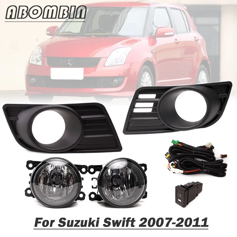 Лампа переднего бампера галогенная противотуманная фара в сборе с проводкой для