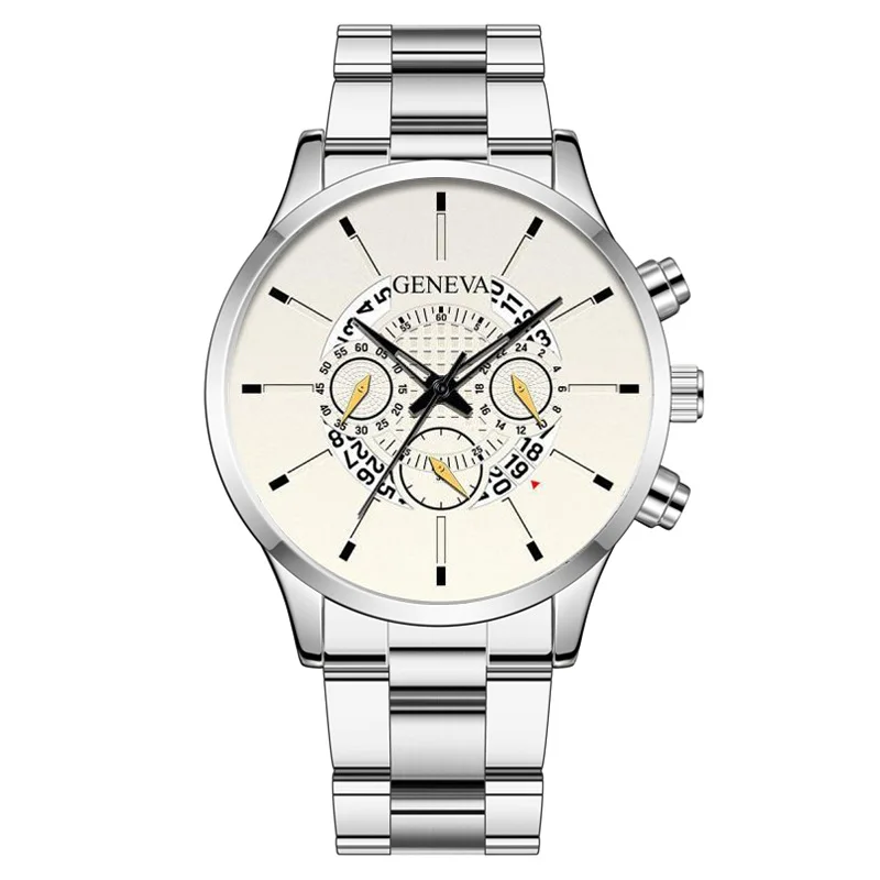 

Fashion Round Quartz Luxury Business Dial Casual Wrist Watches Stainless Strap Fashionable Clock Waterproof Wristwatch for Men