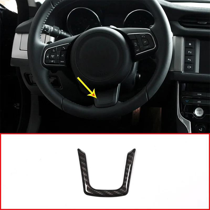 

Carbon Fiber Chrome Interior Accessories Steering Wheel Trim Sequins For Jaguar XE XF F-Pace F Pace x761 lk