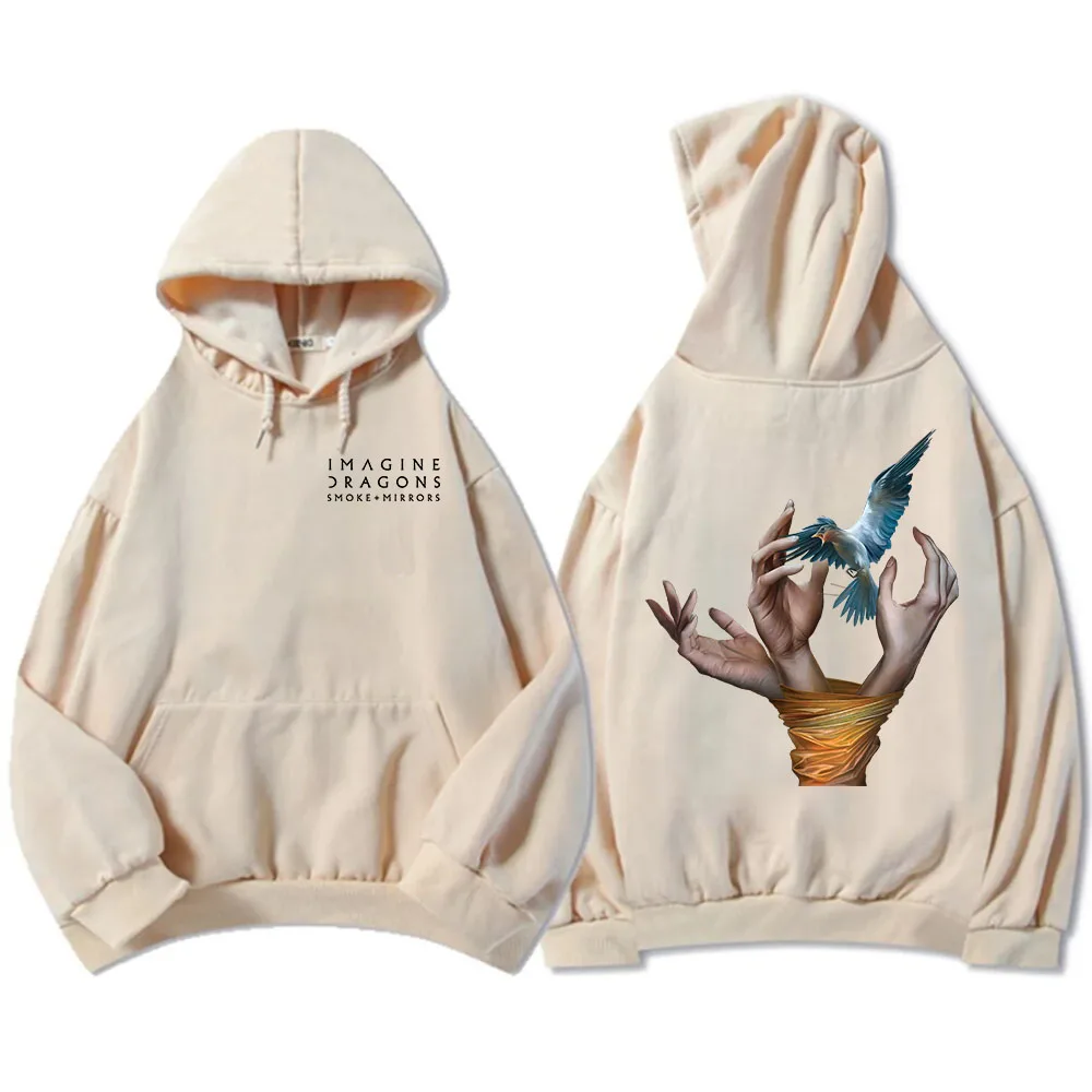 Толстовки с капюшоном Band Imagine Dragons Reflections From The Vault of Smoke + Mirrors Album толстовки длинными