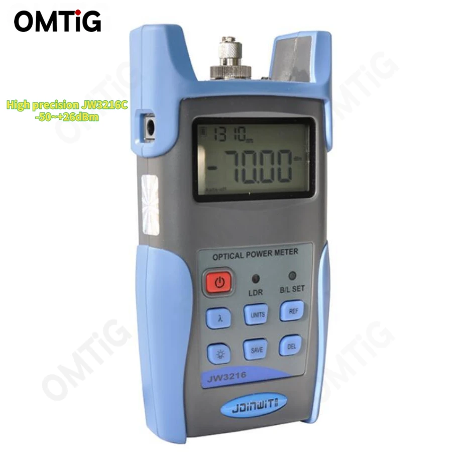 

Высокоточный портативный волоконно-оптический измеритель мощности JW3216C -50 ~ + 26 дБм
