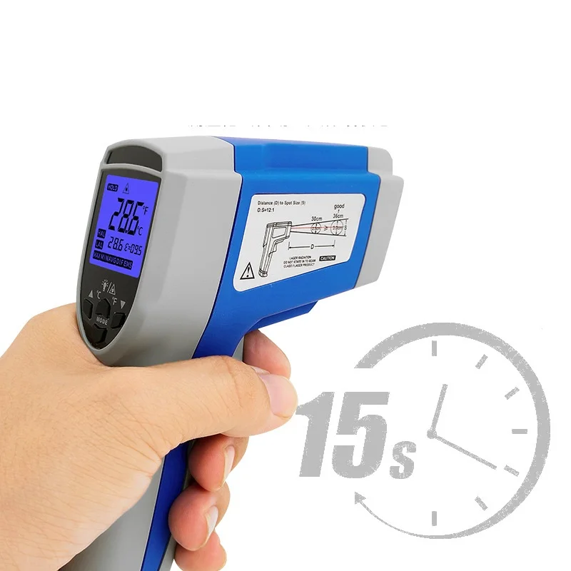 

DT8380AH(-50 ~ 380 ℃) промышленный цифровой лазерный термометр для промышленности, Лидер продаж