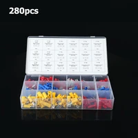 280pcsbox wire terminal assortment pre insulated terminals insulated electrical connectors terminals 18 popular sizes