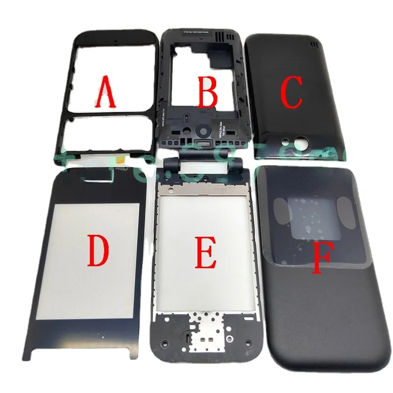 

New for Nokia 2720 Full Housing Battery Door Back Cover with Middle Frame