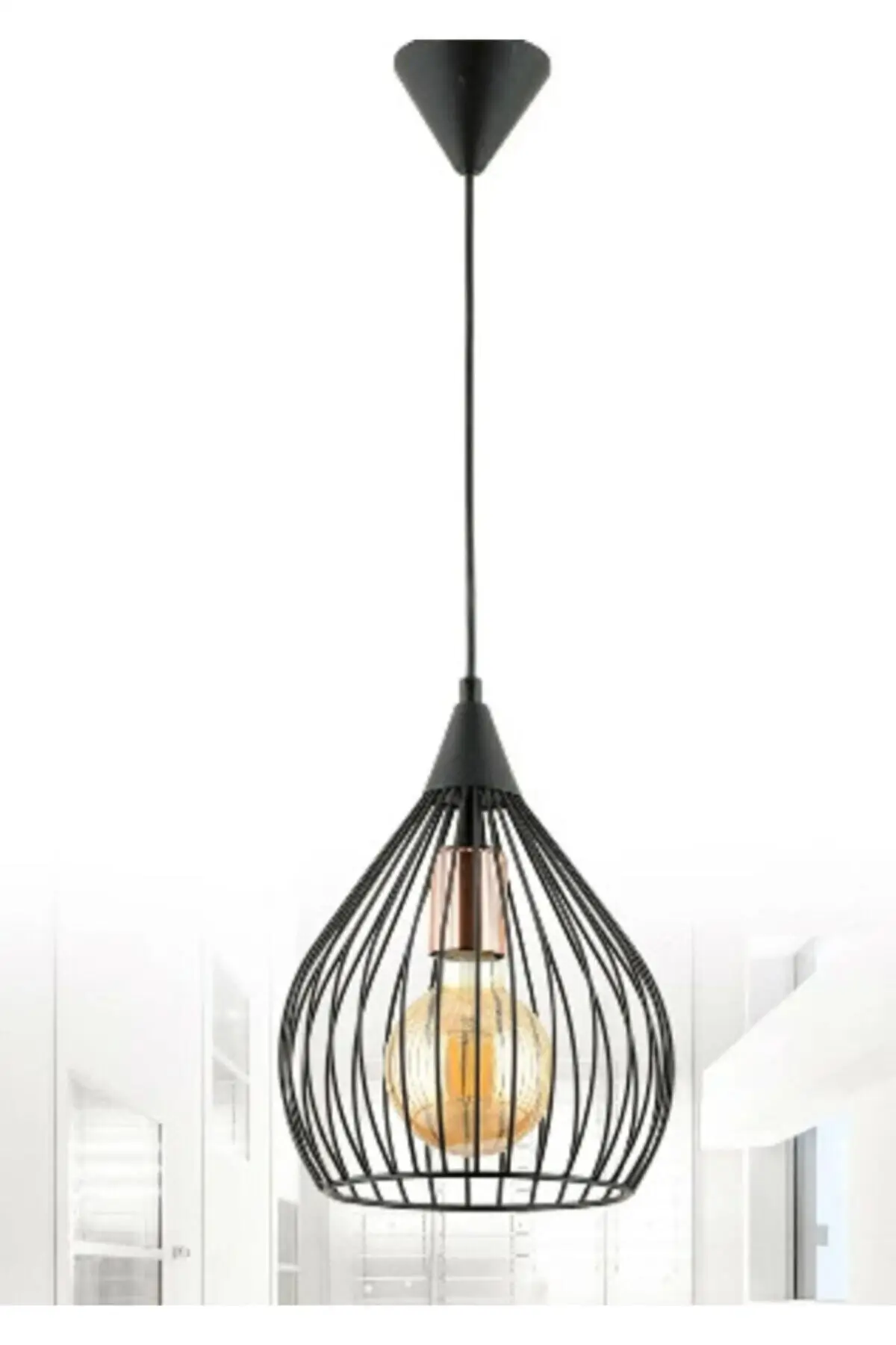 

Modern Pendant Lamp Black Single Pendant Lamp Iron Flush Mount Ceilling Light Decoration Industrial Style Light Lampshade Decorat
