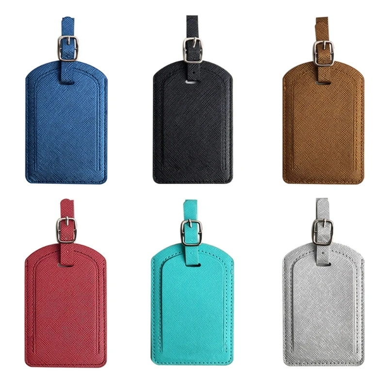 

PU Leather Luggage Tags Wedding Bridal Gift Suitcase Tag Travel Accessory for Women Men Lover Couples