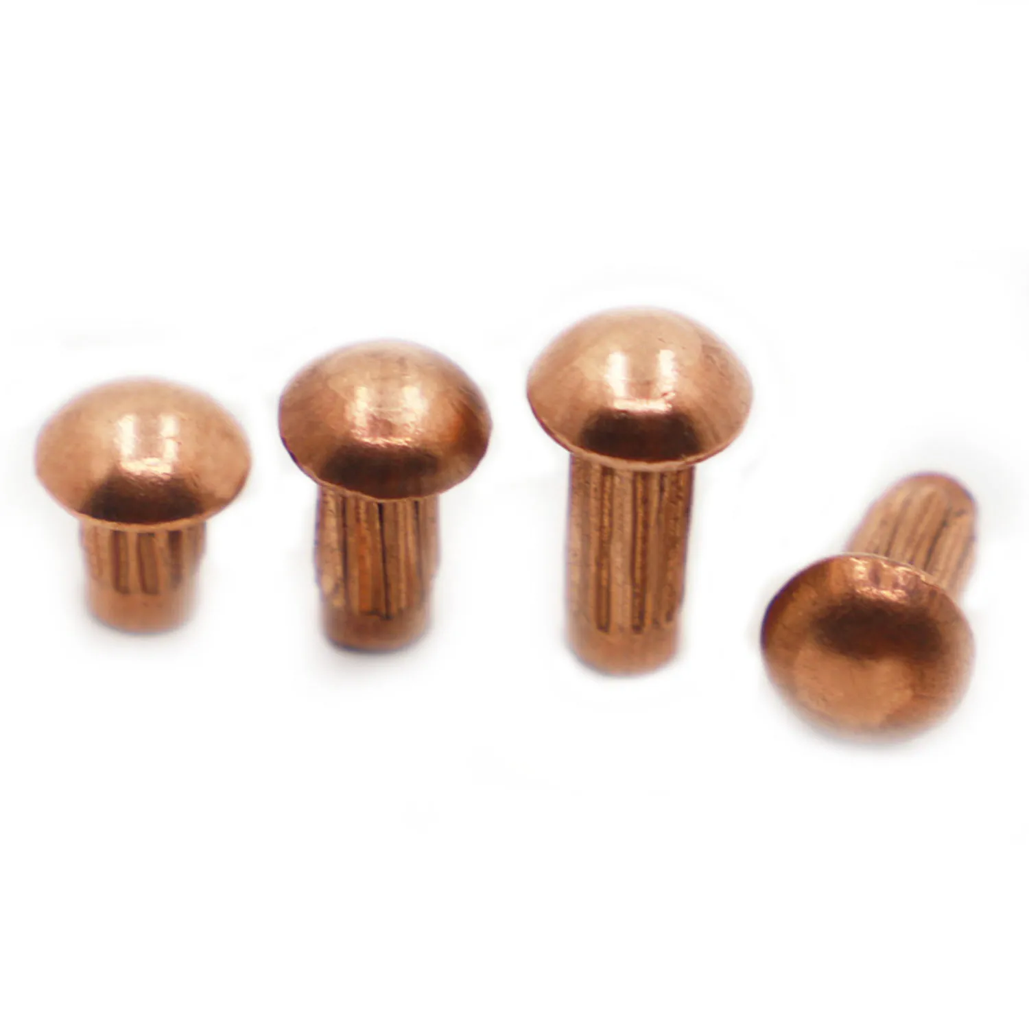 

10-50pcs GB827 M2 M2.5 M3 M4 Round Button Head Copper Knurled Solid Rivets For Label Name Plate