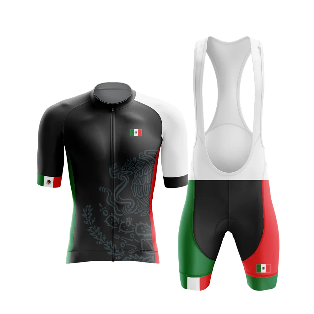 Популярный Ретро мексиканский Мужской комплект из Джерси с коротким рукавом для