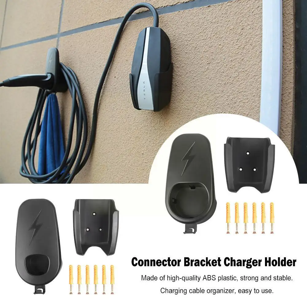 

Автомобильный органайзер для зарядного кабеля Tesla Model 3 Y, аксессуары, настенный Соединительный кронштейн, Держатель зарядного устройства ЕС/США V2x9