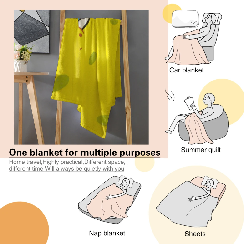 Одеяло Губка Боб с фланцем текстильный декоративный портативный супер мягкий