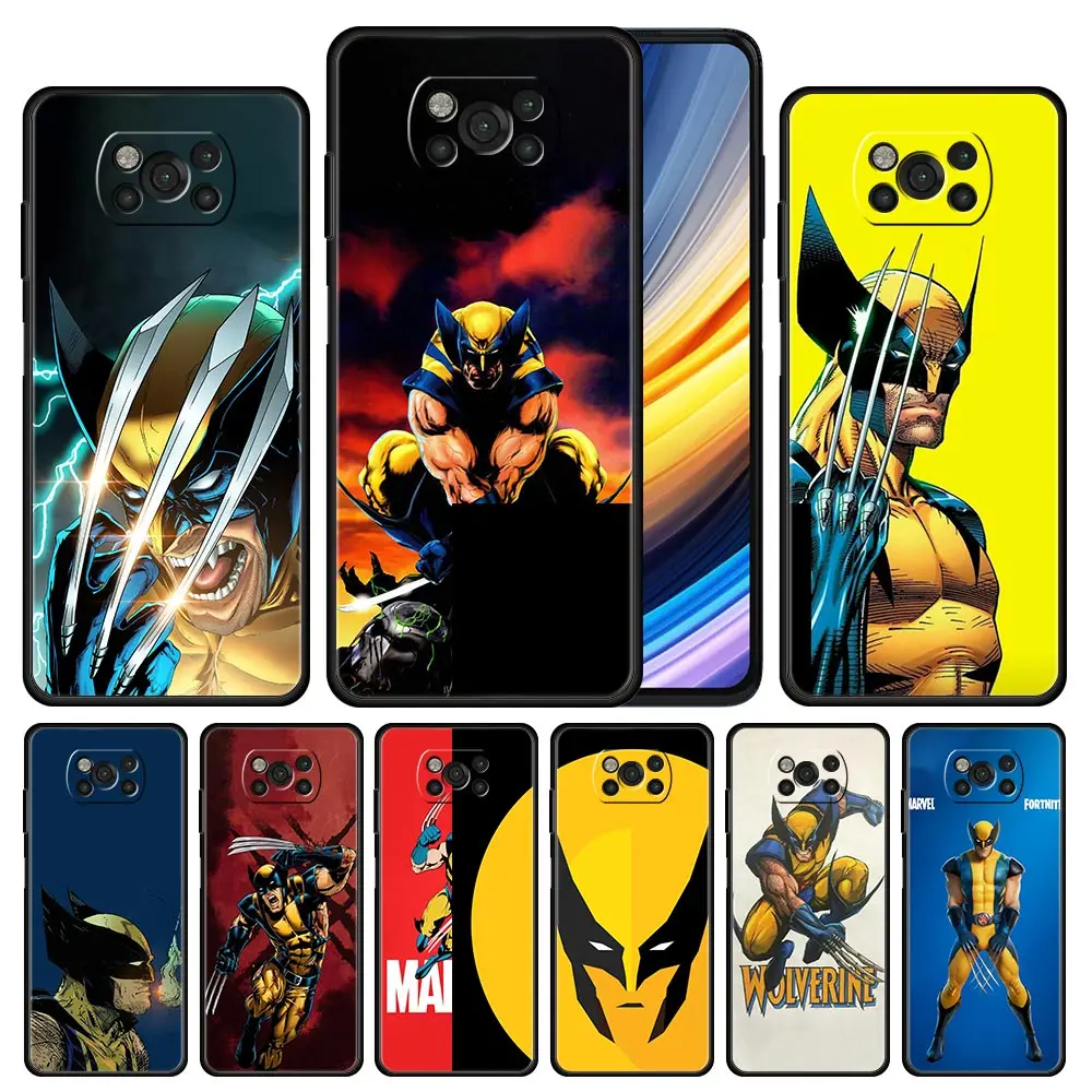 

Cover Case for Xiaomi 11 11T 10 10T 9 9T Lite Note 10 Poco X3 NEC X4 M3 M4 F2 F3 Pro 5G Capa Marvel Super Hero Wolverine