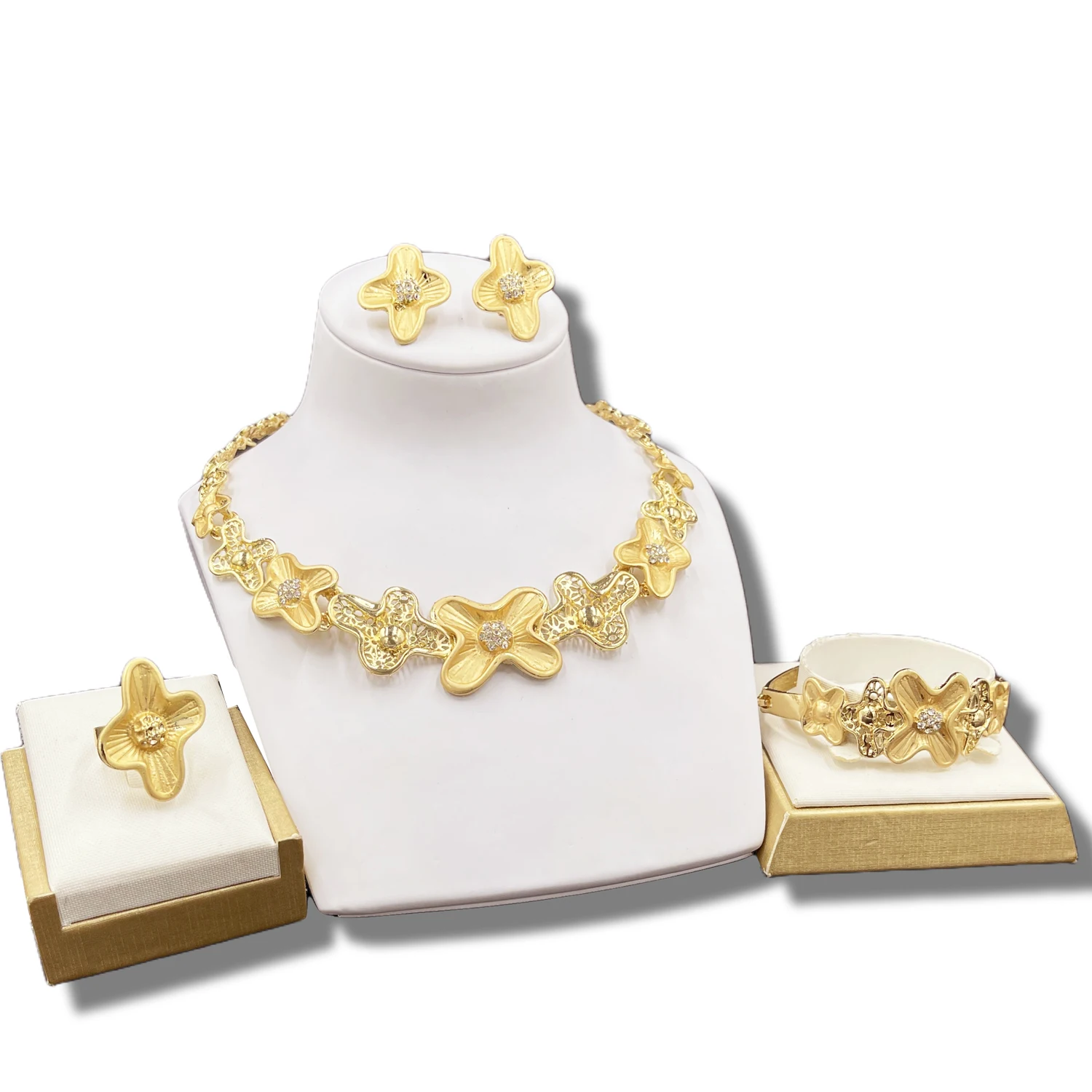 

Dubai Comoros Jewelry Wedding Jewelry Sets Women Luxury Women's Earrings Jewelry Box Accessories Wedding Gifts for Guests