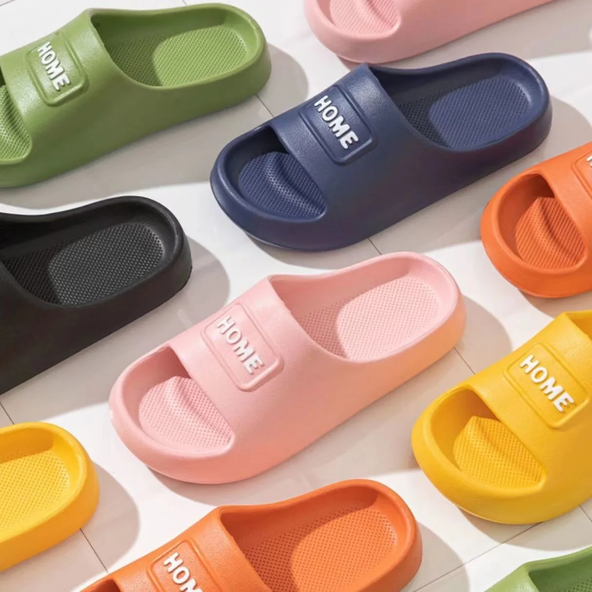 Women Home Slipper Woman Indoor Shoes Slides Breathable Bathroom Slipper Ladies Cheap Non-slips Concise House Flip Flops