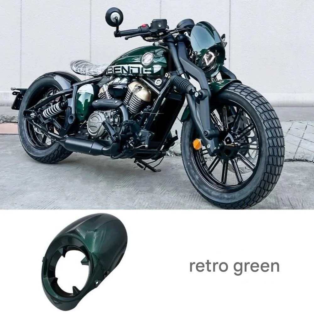 

Для BENDA Napoleonbob 250, переднее лобовое стекло в стиле ретро, крышка головы свиньи, неразрушающая установка, спойлер, украшение, передняя победа