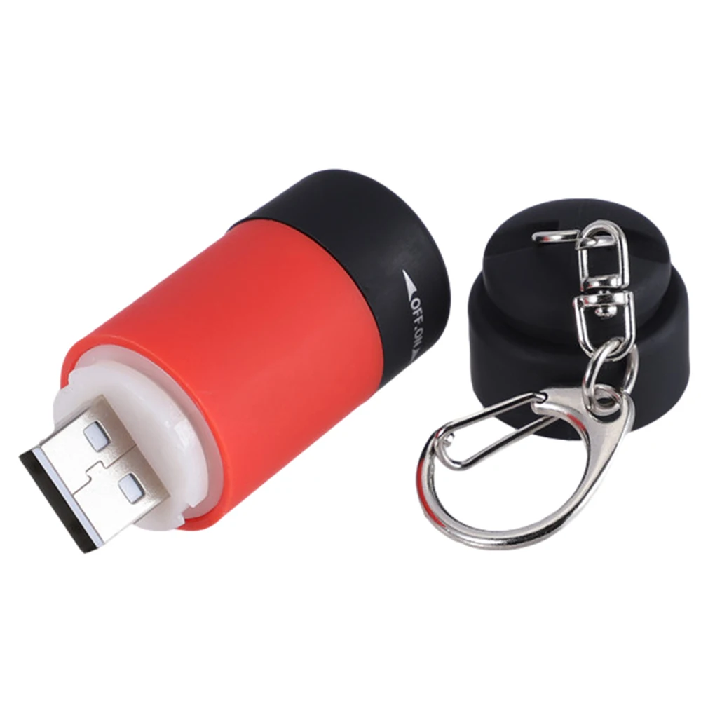 

LED Mini Torch Portable Key Chains Flashlight USB Rechargeable Hiking Camping Flashlights Outdoors Waterproof Mini Light Tools