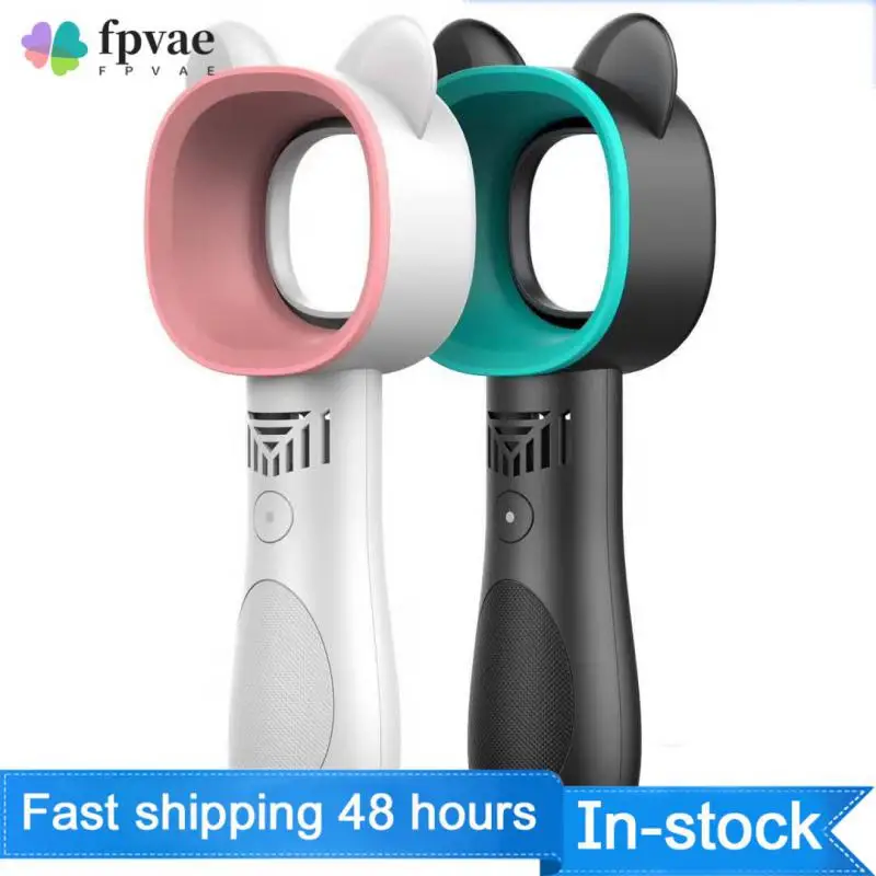 

USB Rechargeable Mini Handheld Fan Portable Bladeless Turbo Ultra-quiet Student Hand-held Fan Air Cooler Cooling Electric Fan