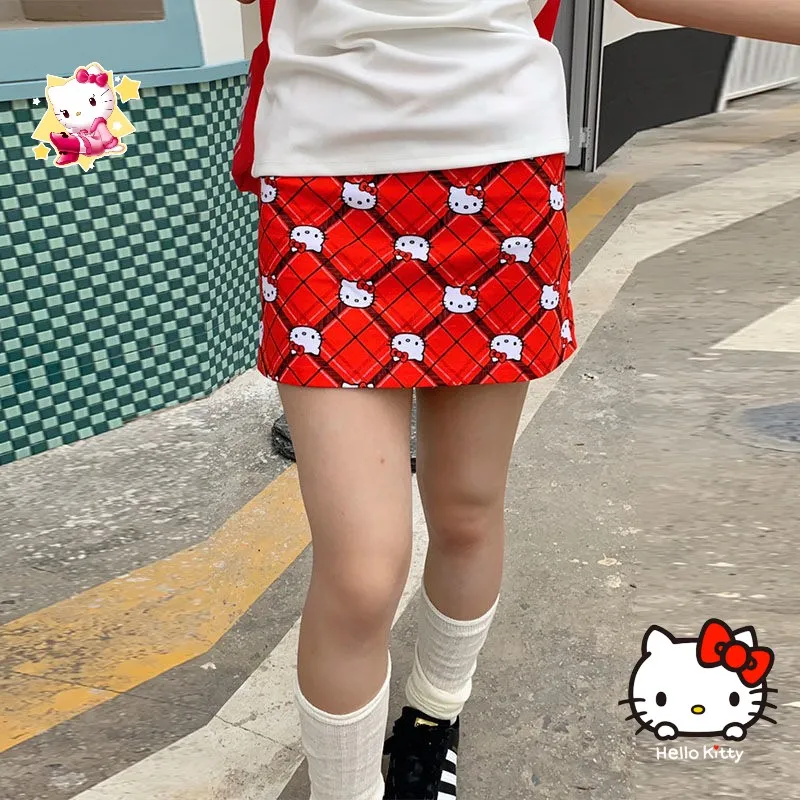 

Юбка-трапеция в шотландскую клетку, в японском стиле