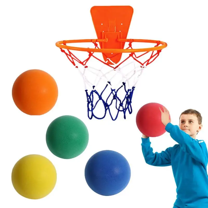 

Squeezable Mute Bouncing Ball Indoor Silent Ball Toys For Kids Silent Playground Foam Bounce Football Children Sports Toys