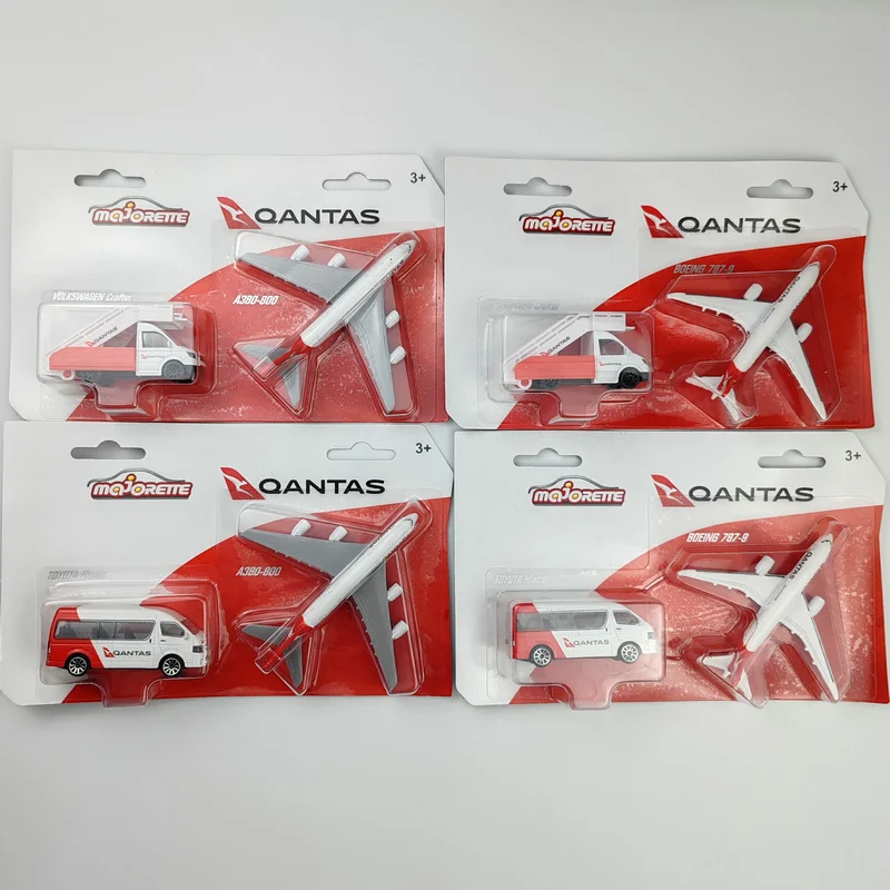 Majorette 7715 1/64 Cars Hiace & A380-800 vw Crafter BOEING 787-9 Коллекция литых моделей игрушечных