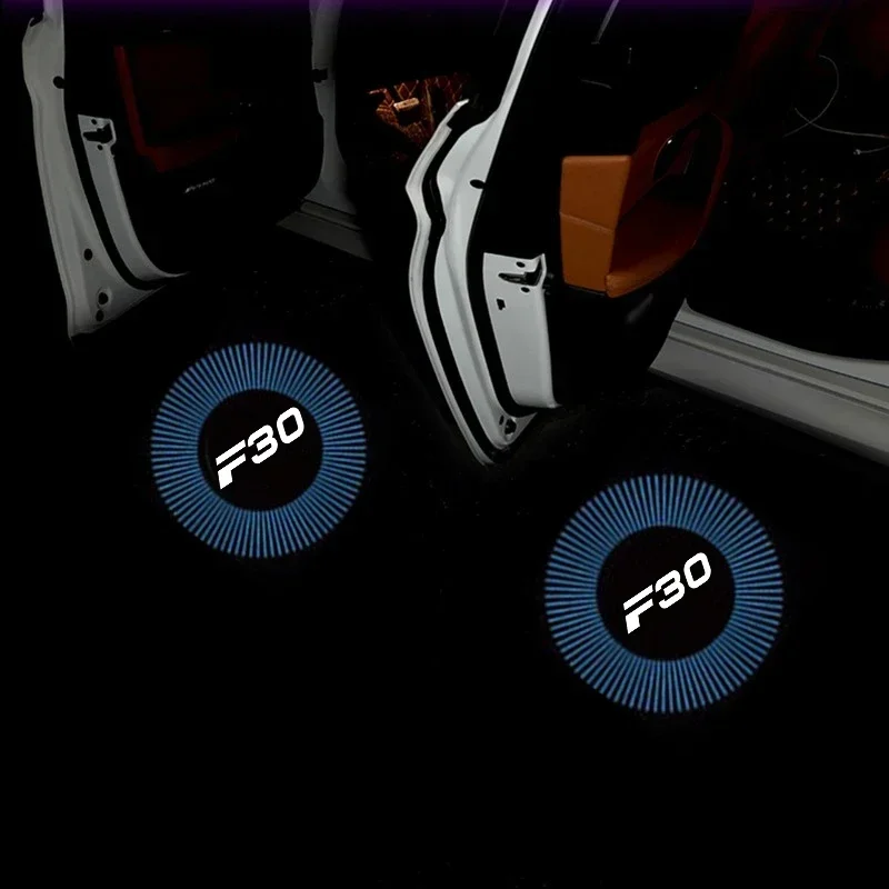 Автомобильный проектор призрак атмосферная лампа с логотипом автомобильная