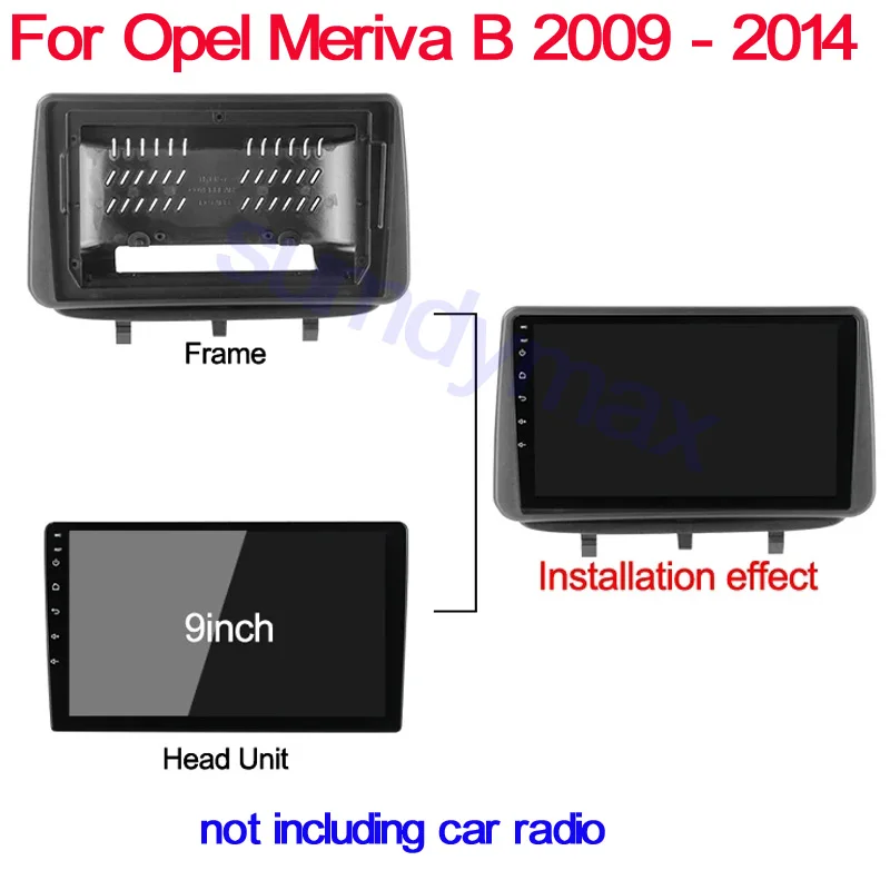9-дюймовая 2 Din Автомобильная радиоустановка для opel meriva B 2009-2017 Android большой экран