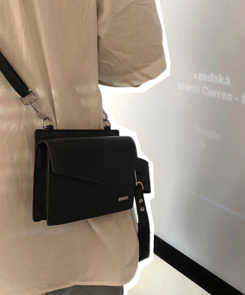 

Cell Shoulder Crossbody For Daily Wallet Phone Messenger Leather Bags Pu Handbags Vintage Bag Man Set Women Use Fashion 2pcs