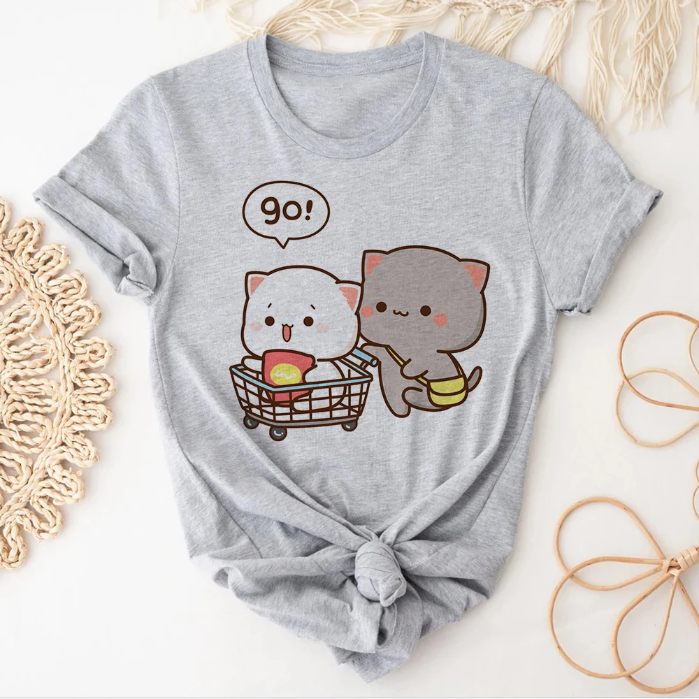 Женские футболки Bubu Dudu японская одежда в стиле Харадзюку для девушек манга 2000