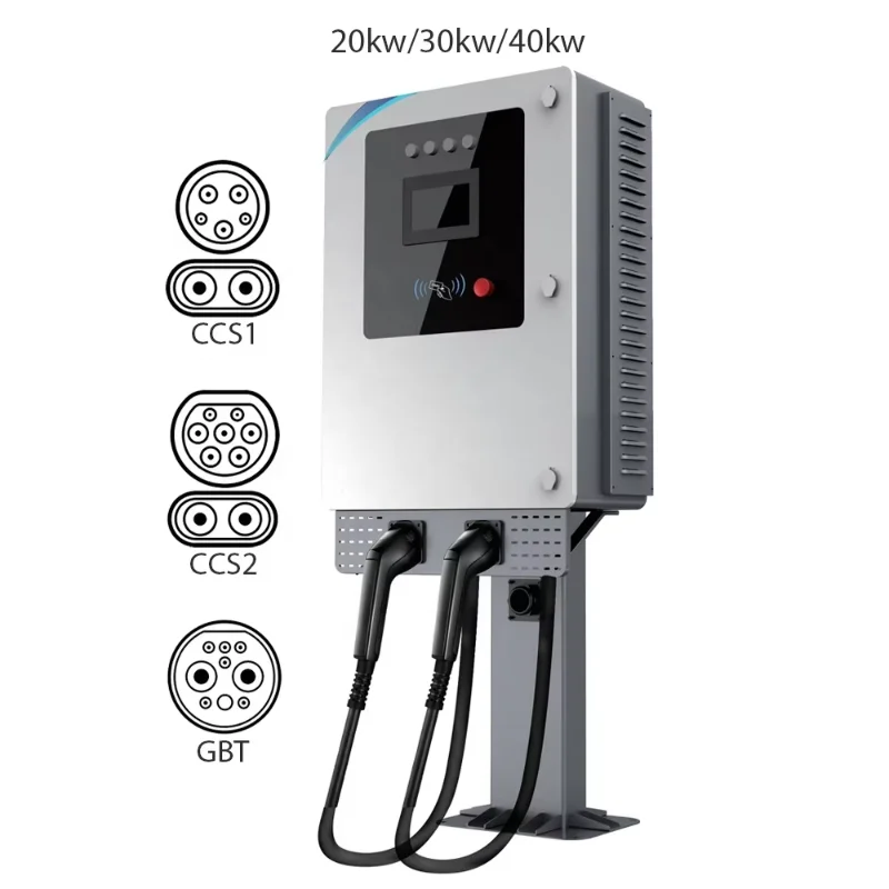 20 кВт 30 40 постоянная электромобильная зарядная станция коммерческая напольная CCS