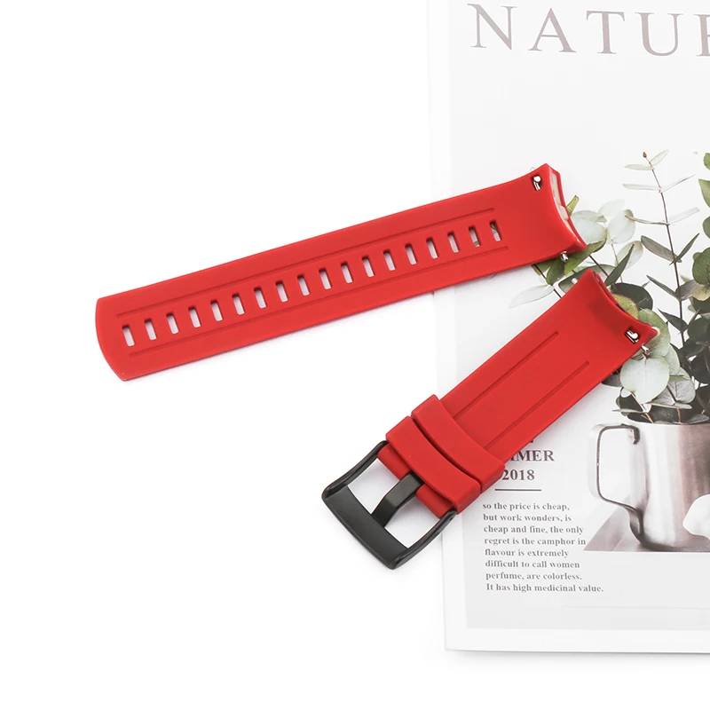 Watch accessories for SUUNTO sport baro 9 Sparta Outdoor Sport Waterproof silicone strap unisex 24mm