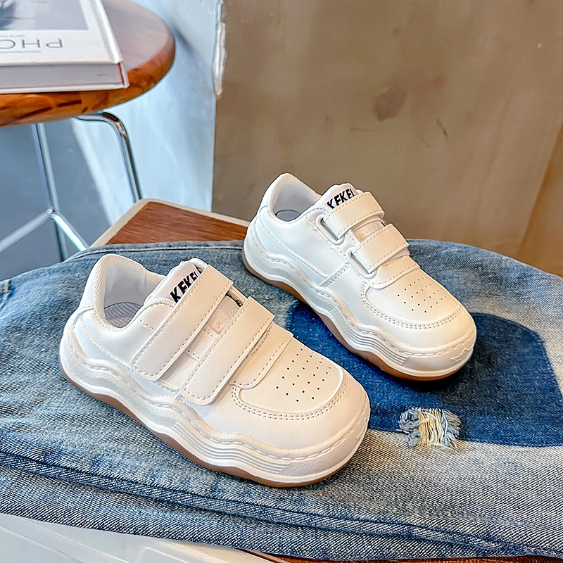 

2023 Autumn White Sneakers for Boys Kids Spring Autumn Casual Sports Shoes Baby Girl Toddler Shoes Children's Chunky Sneakers