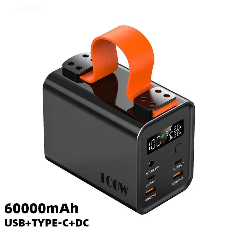 Внешний аккумулятор PD100W на 60000 мА · ч с функцией быстрой зарядки