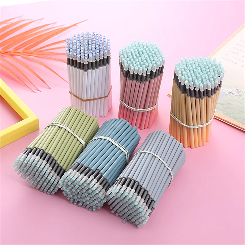 

30pcs 0.5mm Retractable Gel Pen Refills Bullet Black K35 Refills School Office Kawaii Stationery Cute Press Gel Pens Refills