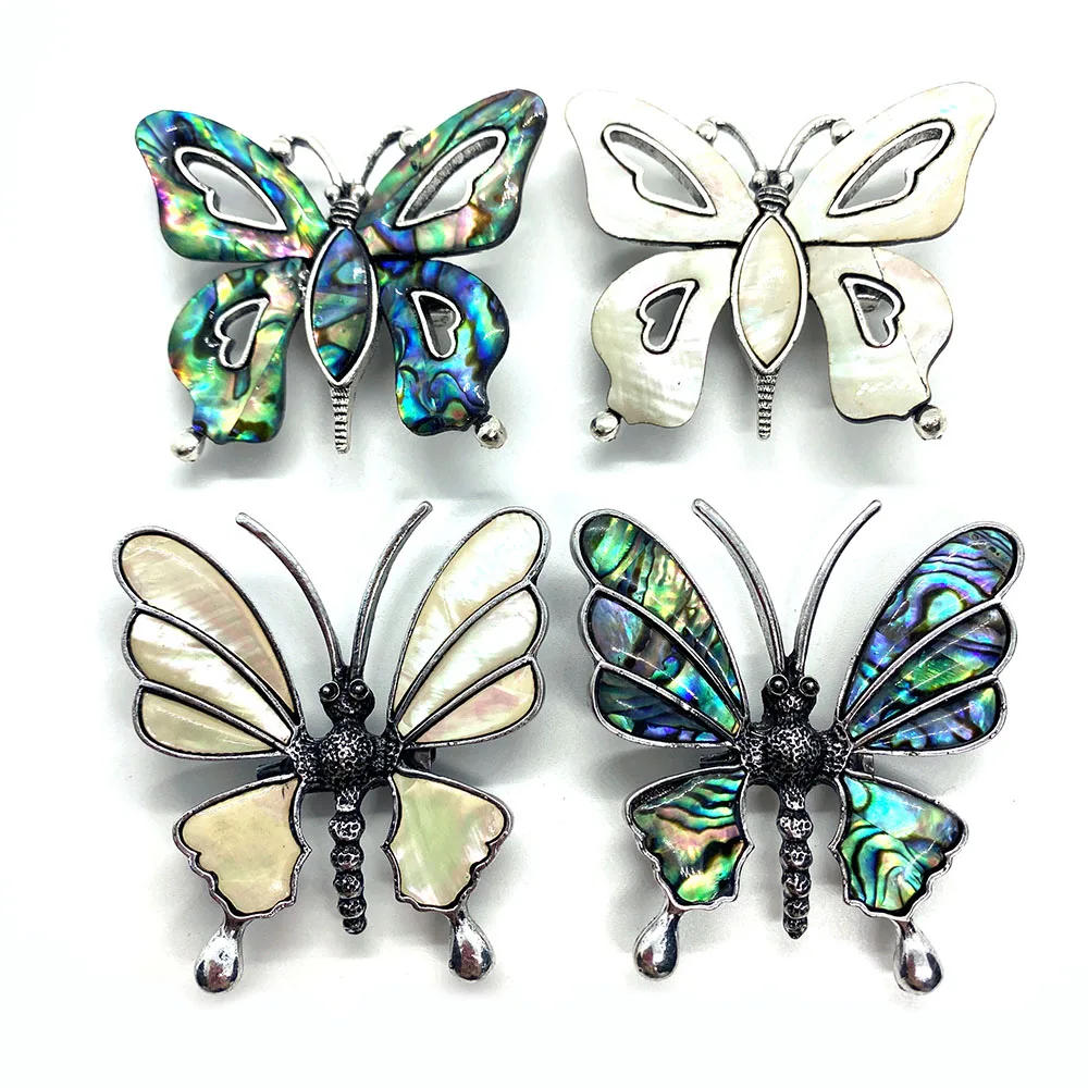 

Natural Abalone Shell Pendant Butterfly Shaped Necklace Pendant Handicraft Accessories DIY Jewelry Trend Exquisitely Made 1pcs