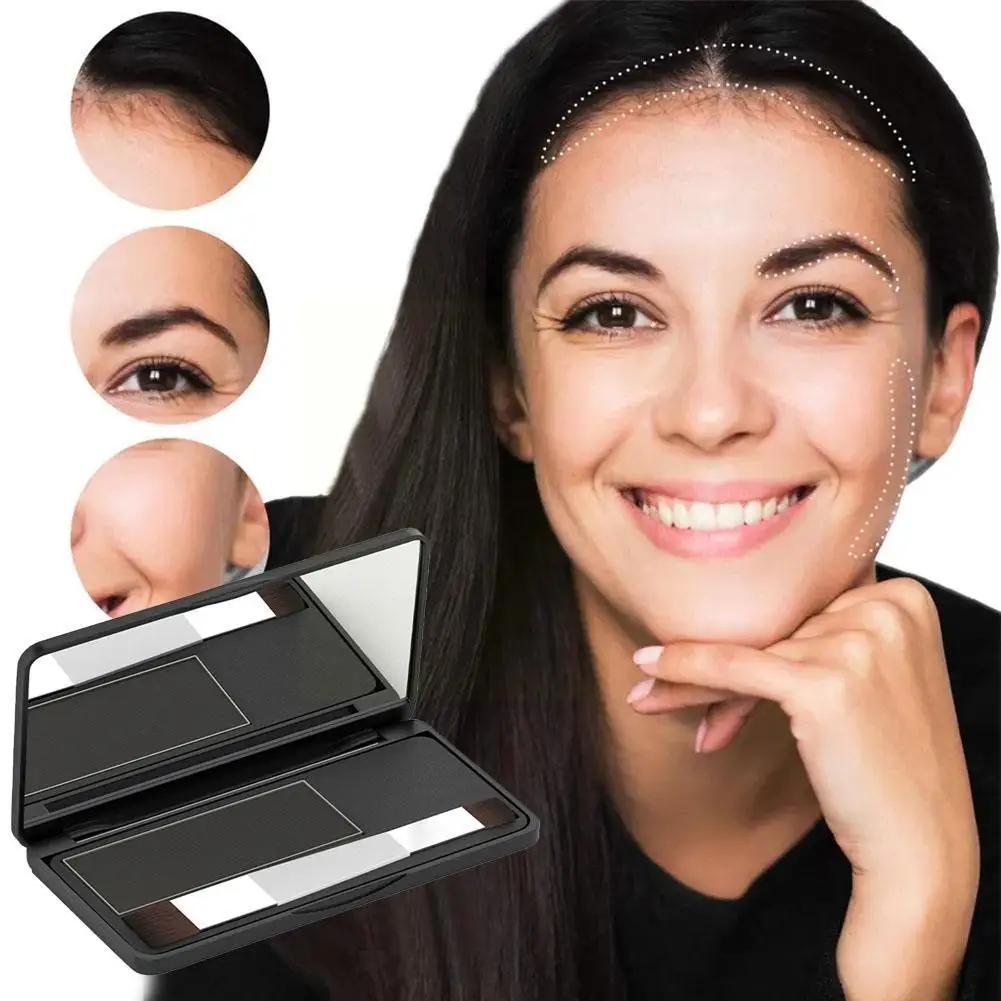 

4 Colors Hairline Powder Waterproof Dark Brown Long Concealer 12g Powder Lasting Shadow Hair Hair Cover Powder Instantly U3C2