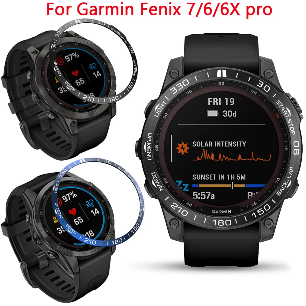 

Metal Ring Bezel Case For Garmin Fenix 6 6X Pro 7 5 Plus Smartwatch Anti Scratch Protection Case Styling Frame Cover Frame