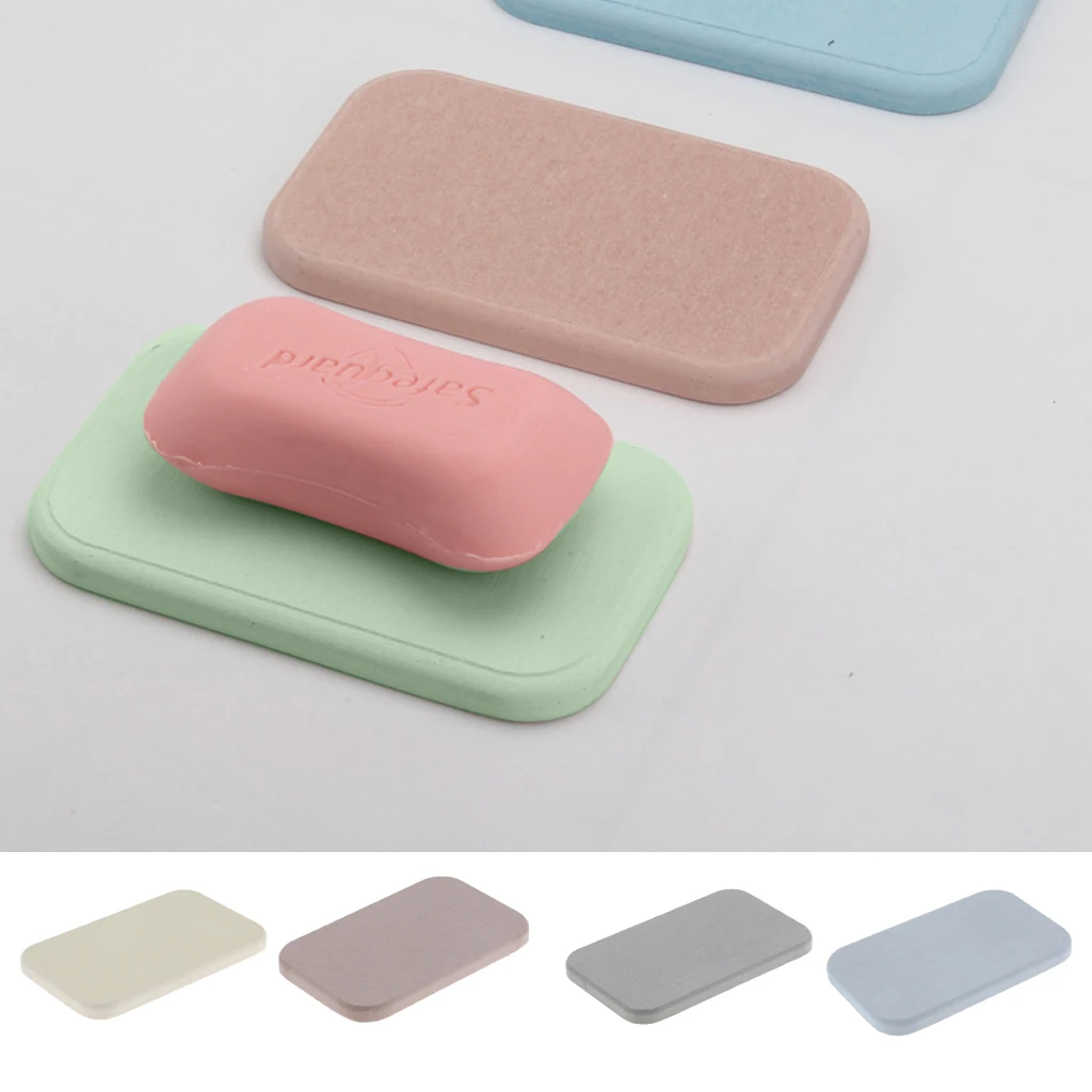 

Anti Bacterial Diatomite Earth Soap Bar Saver Holder Dish Mat Coaster