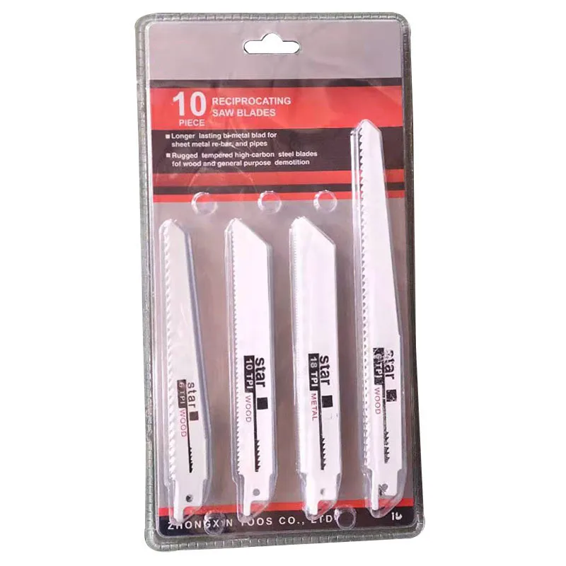 10 шт. 6-18TPI сабельные пилы набор резаков многофункциональные для резки металла