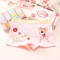 5pcs a lotkids underpants girls cotton boxers little girls cartoon animal pattern boxers