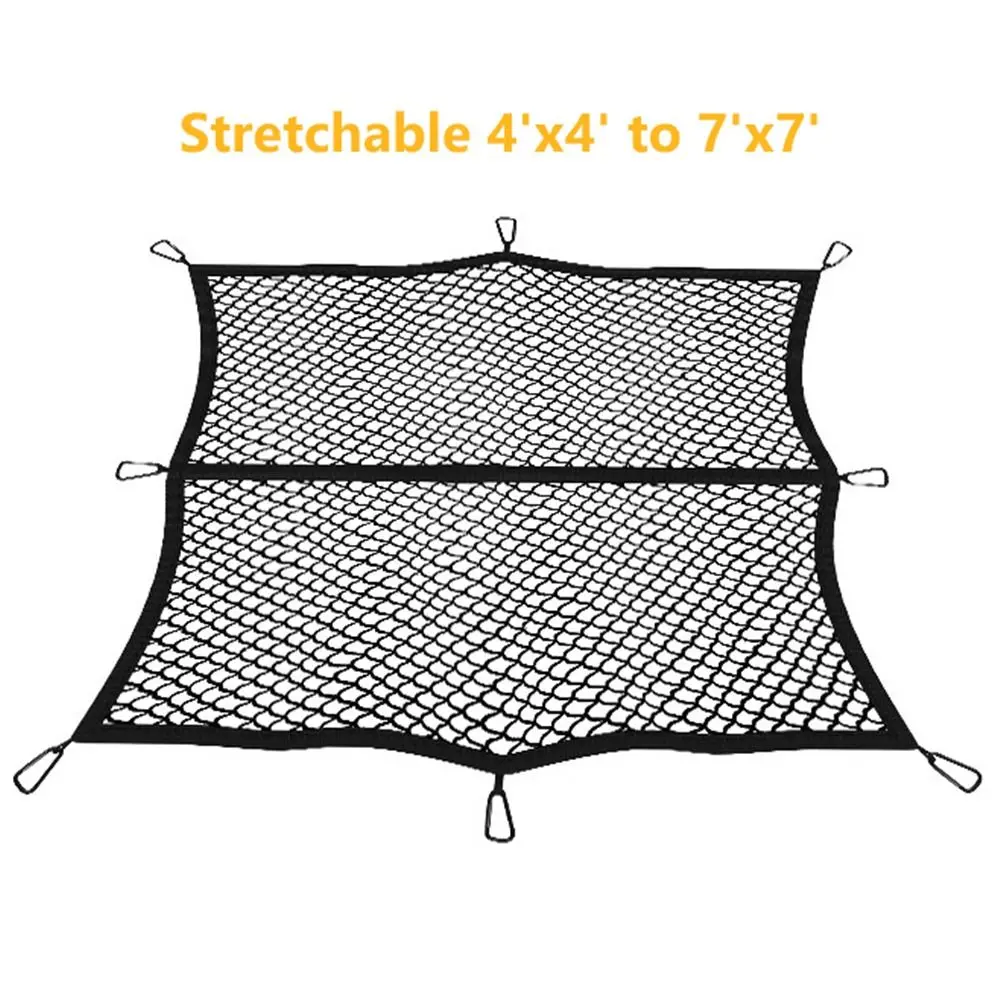 Растягивающаяся грузовая сетка 4 'x 4' до 7 7' для платформы пикапа