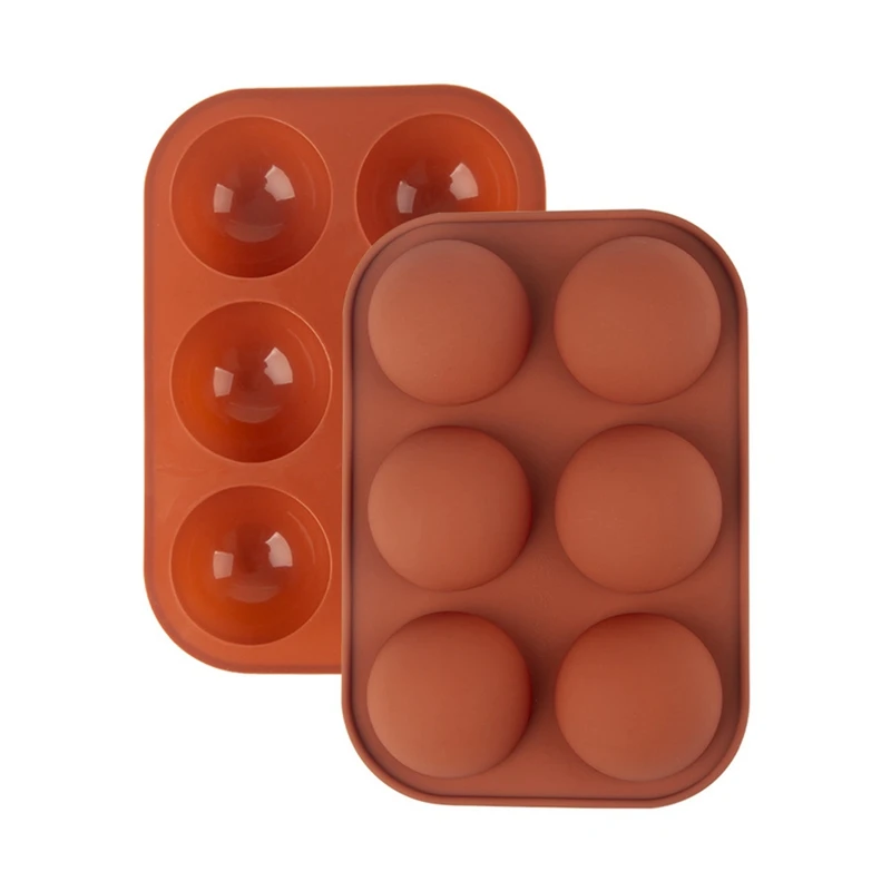 

Силиконовая форма для шоколада с 6 полусферическими отверстиями, 4 шт. формы для выпечки