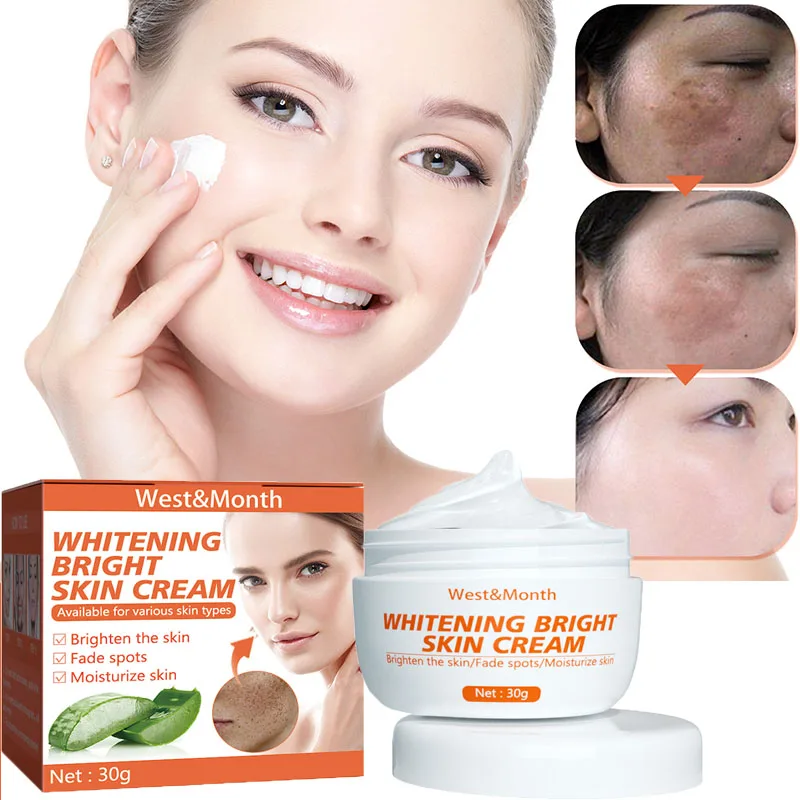 

Spot Remover Face Cream Whitening Moisturizing Dark Skin Fade Pigment Freckles Melasma Brighten Facial Skin Care Beauty Products