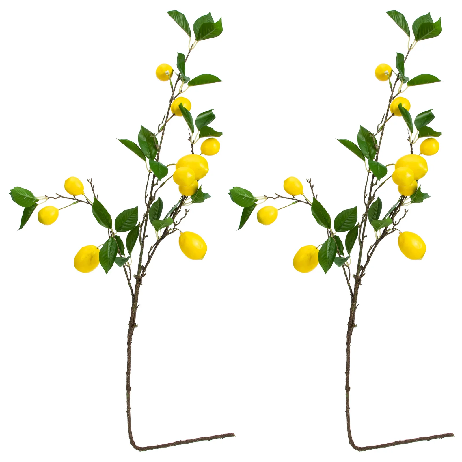 

Lemon Fake Tree Artificial Decorationbranch Decor Picks Fruit Branches Kitchen Stemsfruits Leaves Floral Vasehawaiian Party