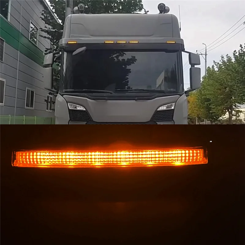 Лампа для солнцезащитного козырька 24 В Верхняя лампа SCANIA Truck R650 G500 S730 S500 P500 желтая