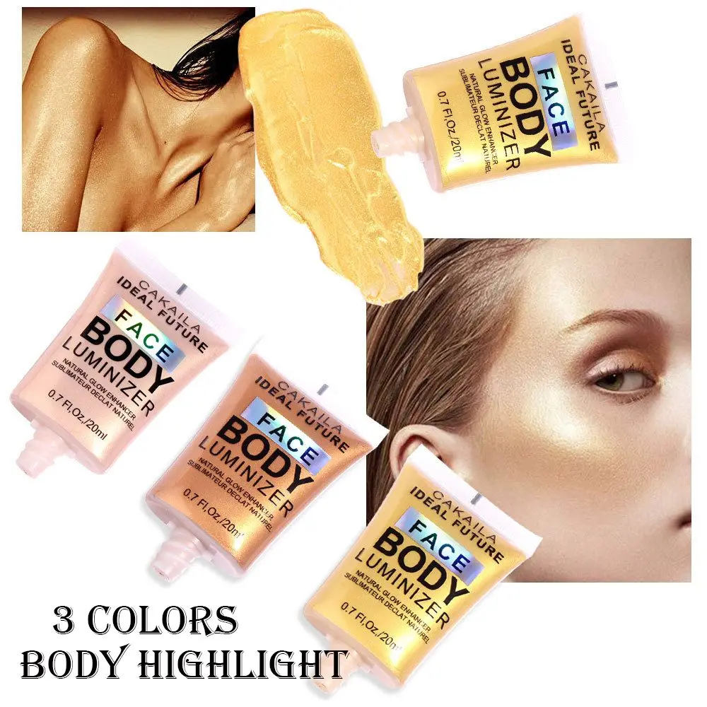 

Хайлайтер для лица с длиной до ног, мерцающий пшеничный цвет лица, Осветляющий организм, жидкий водостойкий глянцевый гель