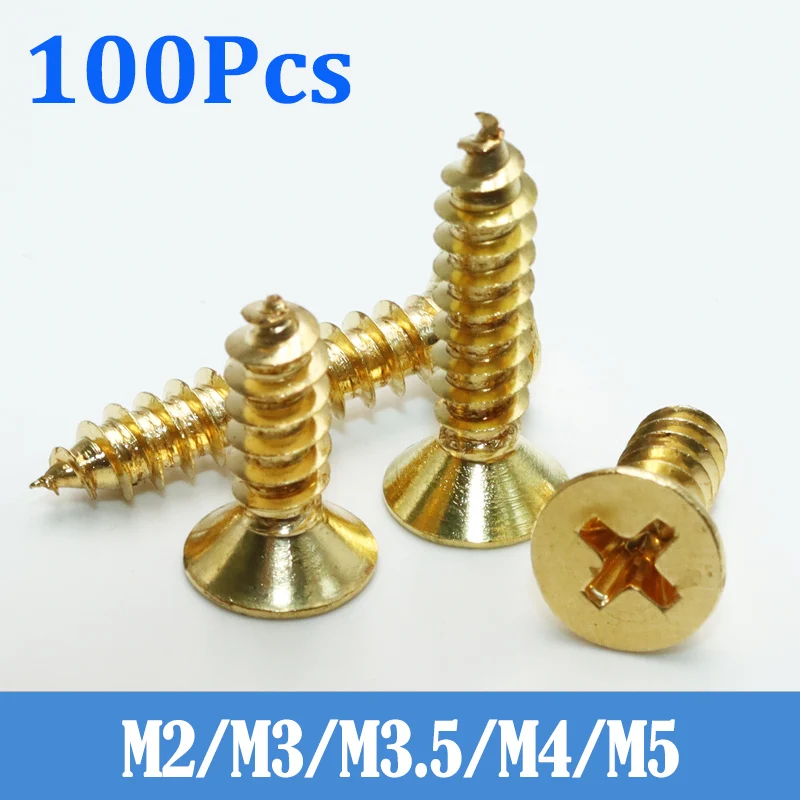 

Самонарезающие винты YMAX латунные M2-M5